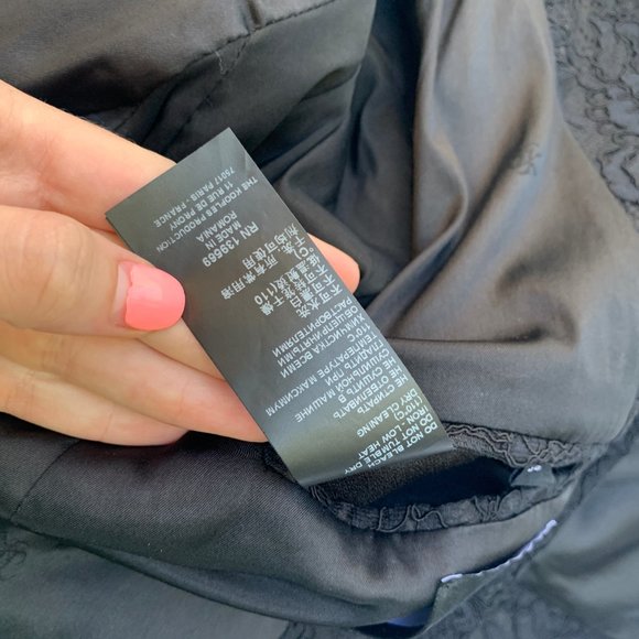 ❌SOLD❌The Kooples Black Lace Blazer Jacket Work - Picture 6 of 12